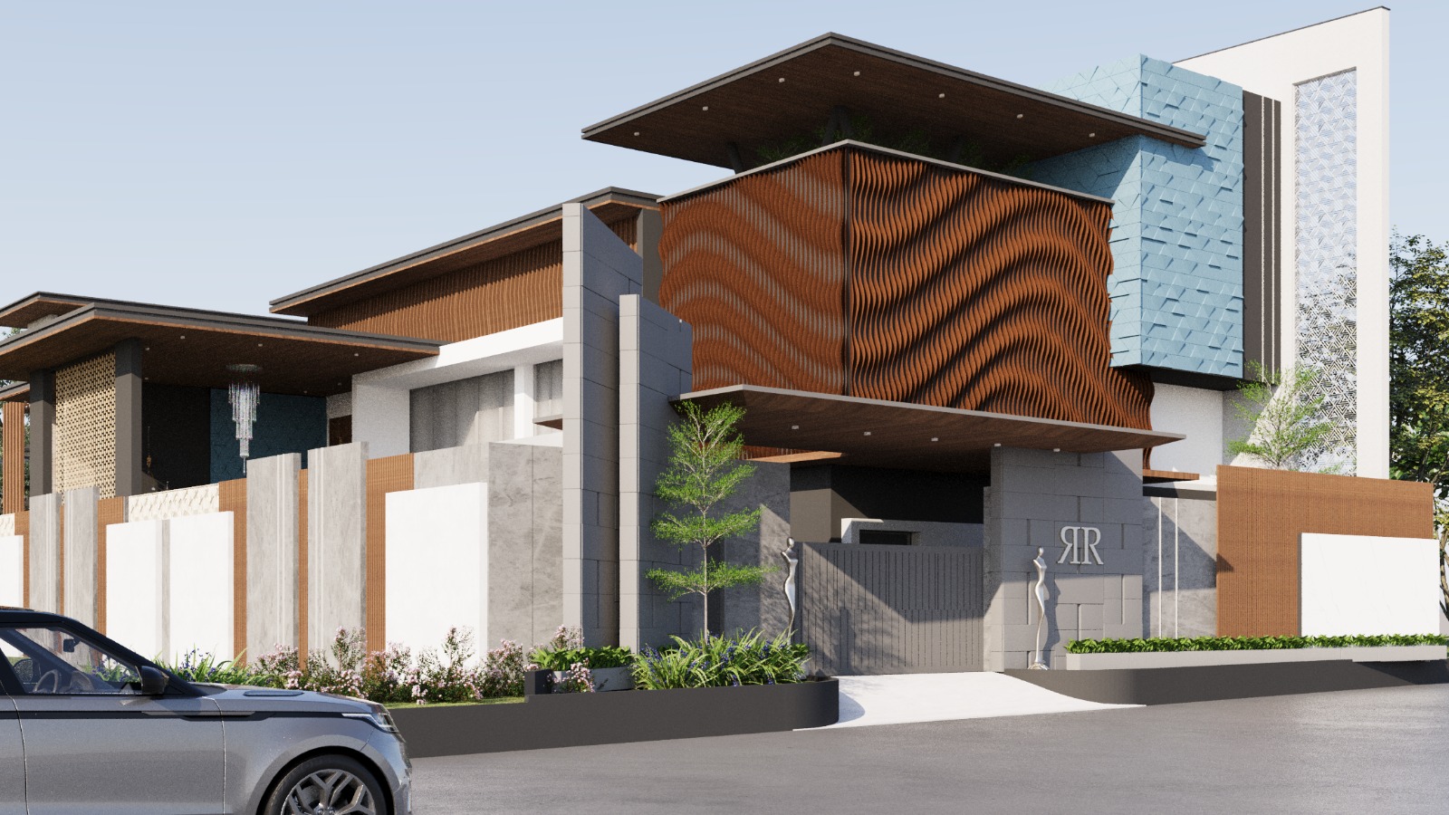 Grid of copper and ceramic circular tiles with texture